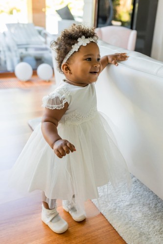 Sukienka do Chrztu Jaśmina ecru 