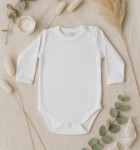 Bawełniane body do chrztu z długimi rękawami