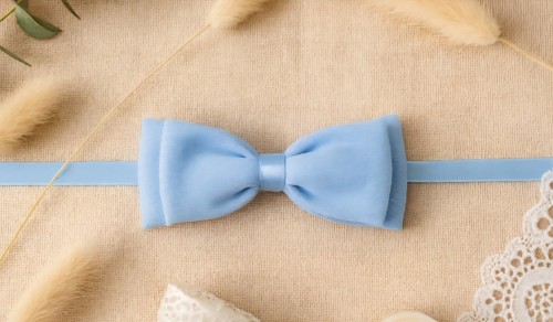 Muszka chłopięca do koszuli niebieska