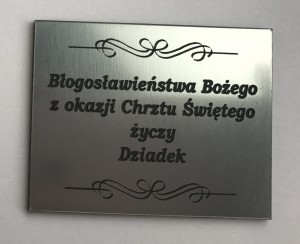 Tabliczka z dedykacją od Dziadka 5x4 cm